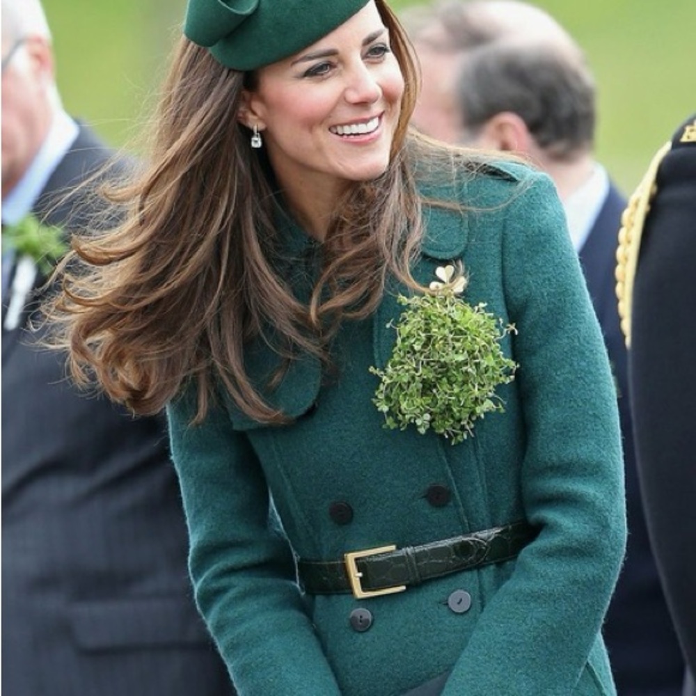 Hobbs London 'Persephone' Trench Coat in ​Pine Green ASO Kate Middleton